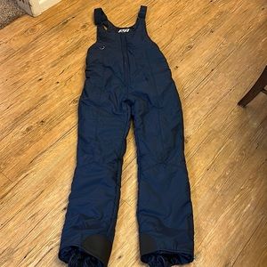 RA Sports Adult Snow Bibs Navy Size Medium Vintage